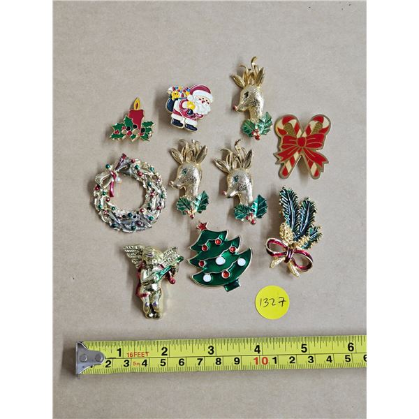 (10) Christmas Brooches