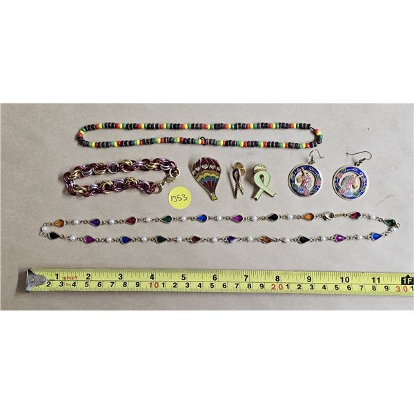 Colourful Fashion Jewelry and Pins