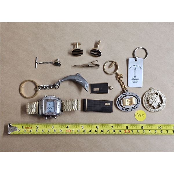 Joe Boxer Watch w/ Speidel Band, Keychains, Tie Clips, Cufflinks