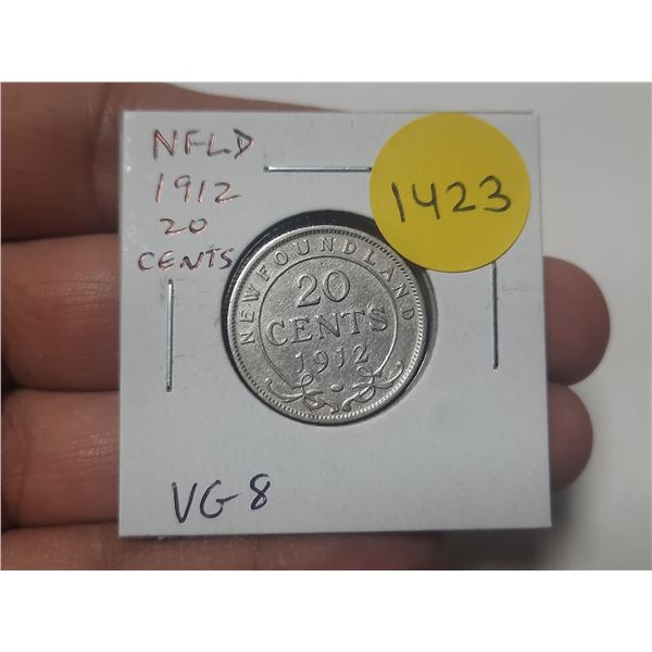 Newfoundland. 1912 20 Cents. VG8.