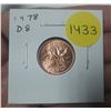 Image 1 : 1978 Doubled 8 Small Cent. MS64 Red.