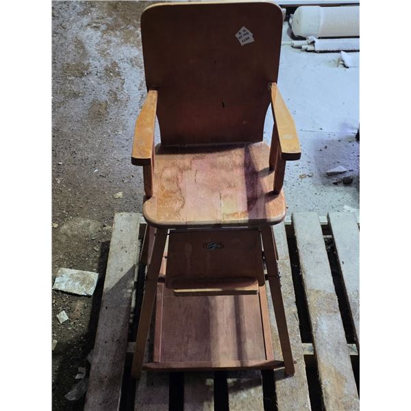 Wooden high chair