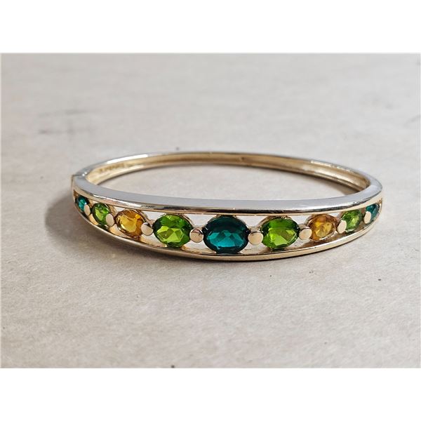 Sterling Silver Bangle, marked “925” Gold Coloured (Unverified Gold Plated)