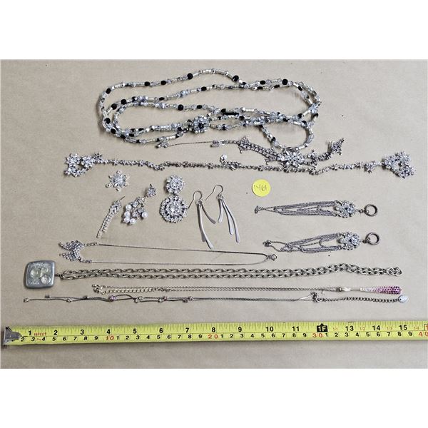 Assorted Lot of Fashion Jewelry, Sold As Is