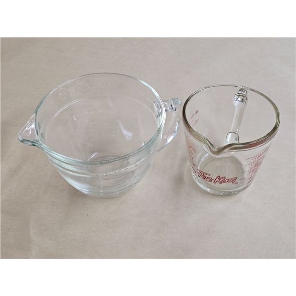 (2) Fire King Measuring Cups