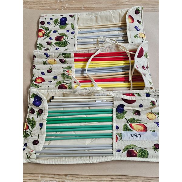 Knitting Needles w/ (3) Holders