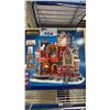 Image 1 : LEMAX 'TINSELTOWN PLAZA' & SMALL BASKET OF CHRISTMAS DECORATIONS