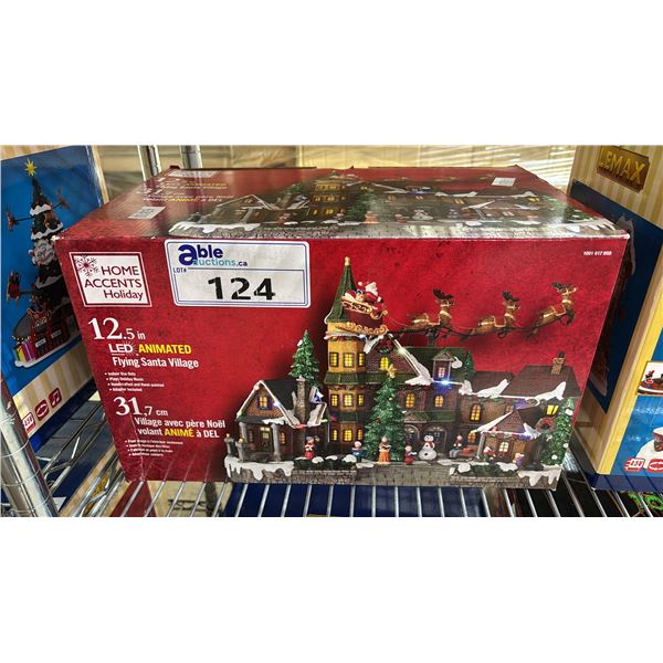 HOME ACCENTS HOLIDAY 'FLYING SANTA VILLAGE'