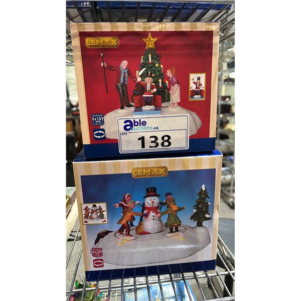LEMAX 'THE MERRY SNOWMAN' & LEMAX 'CLARA'S GIFT'