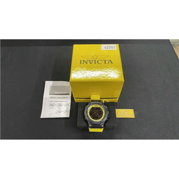 *NEW WITH TAGS* INVICTA RACING MEN'S DIGITAL WRIST WATCH WITH BOX MODEL 47527
