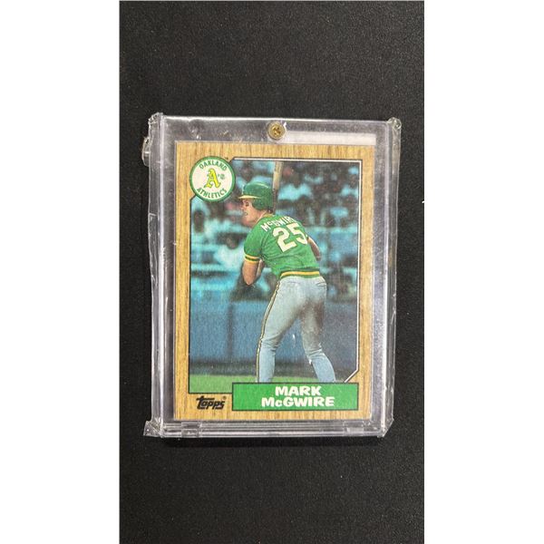 1987 TOPPS #366 MARK MCGWIRE ROOKIE BASEBALL CARD
