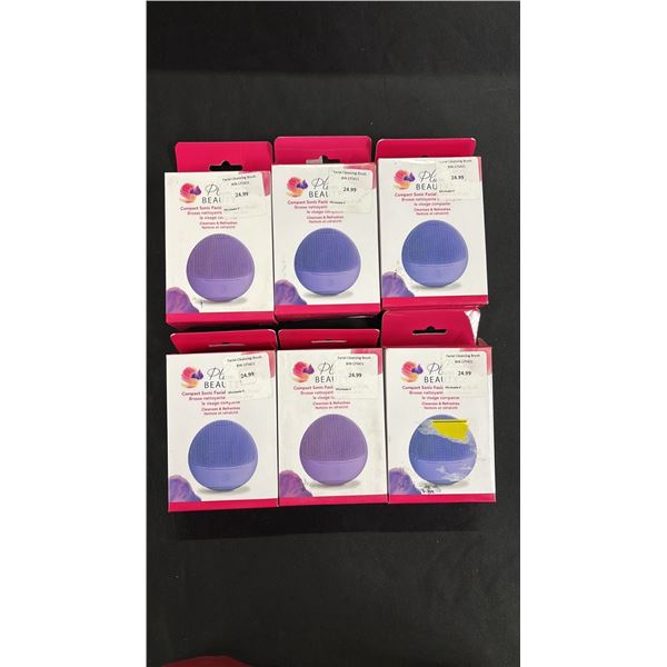 (6) NEW PLUM BEAUTY FACIAL CLEANSING BRUSHES