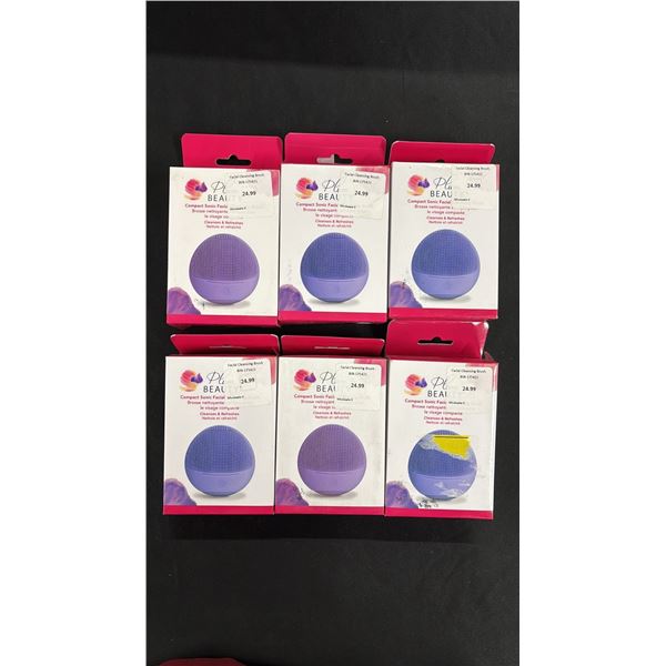(6) NEW PLUM BEAUTY FACIAL CLEANSING BRUSHES