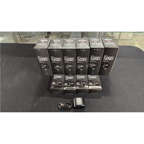 (7) BOXES OF 5 STLTH LOOP VAPE BATTERIES (MOSTLY SEALED BOXES)