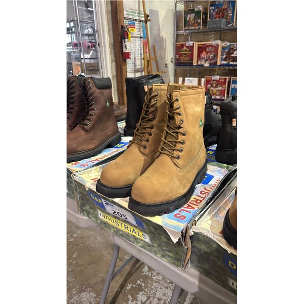 DAFFO MODE INDUSTRIALS DW-121 BROWN 11W STEEL TOE BOOTS