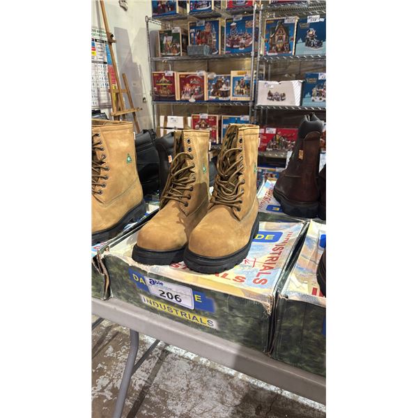 DAFFO MODE INDUSTRIALS DW-121 BROWN 10W STEEL TOE BOOTS