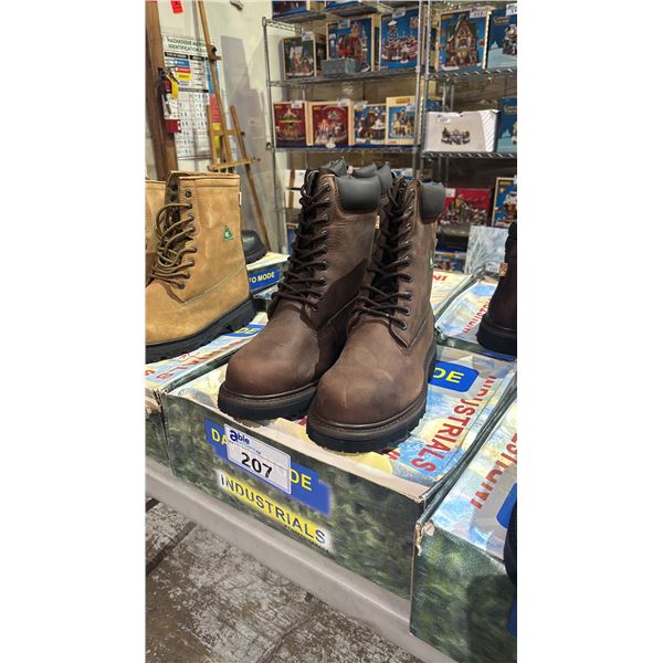 DAFFO MODE INDUSTRIALS DW-908 BROWN 11W STEEL TOE BOOTS