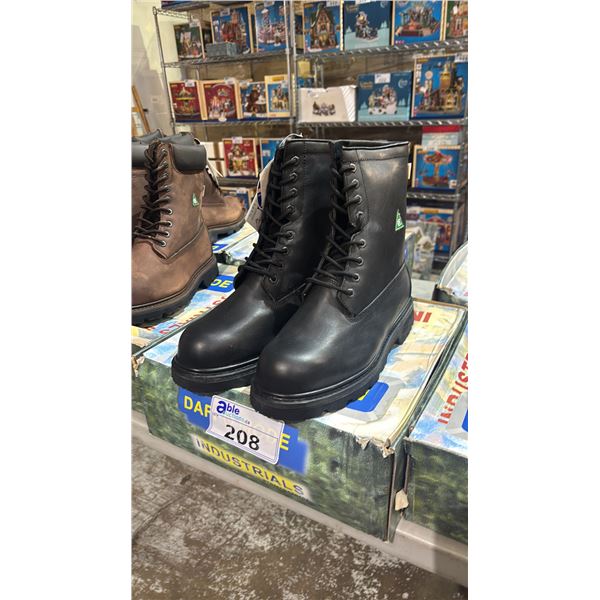 DAFFO MODE INDUSTRIALS DW-121 BLACK 11W STEEL TOE BOOTS