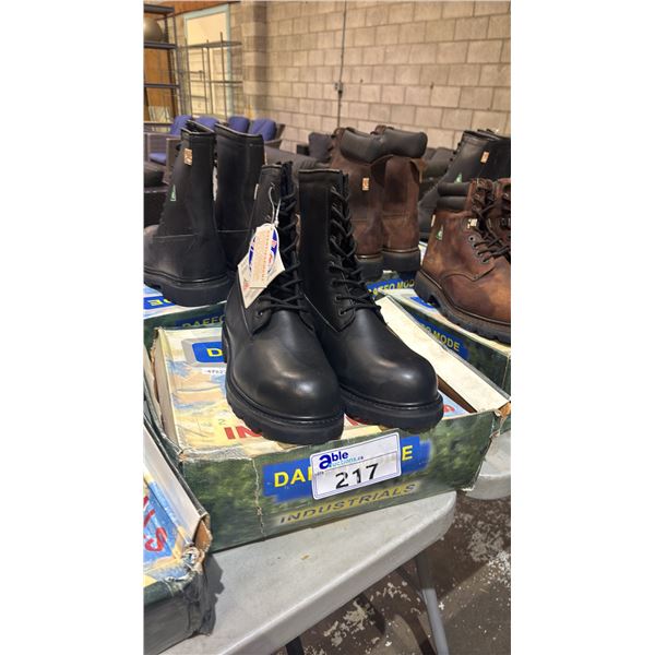 DAFFO MODE INDUSTRIALS DW-121 BLACK 11W STEEL TOE BOOTS