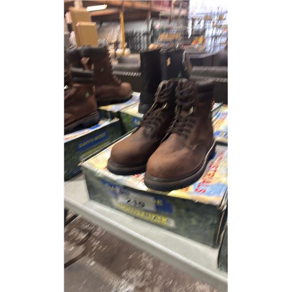 DAFFO MODE INDUSTRIALS DW-991 DARK BROWN 10W STEEL TOE BOOTS