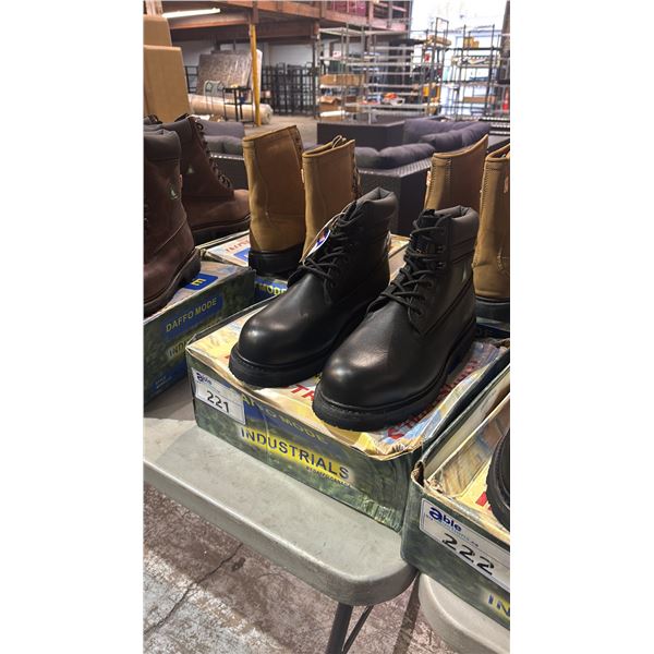 DAFFO MODE INDUSTRIALS DW-921 BLACK 11W STEEL TOE BOOTS