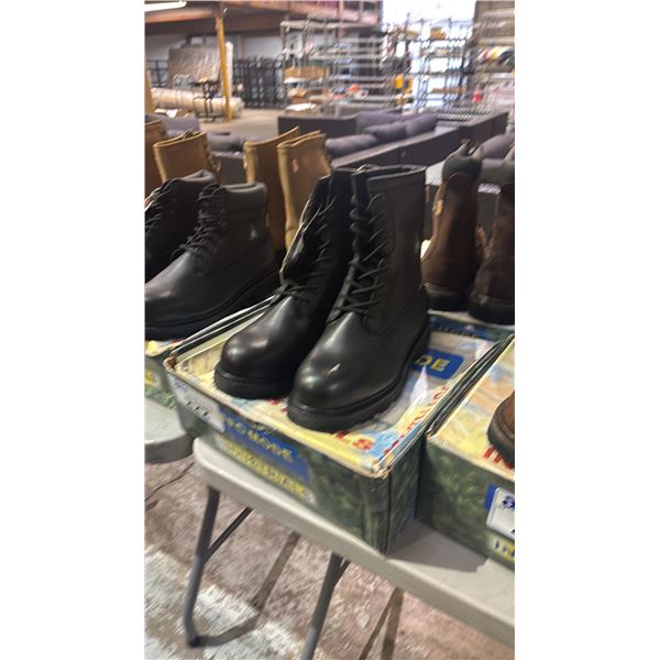 DAFFO MODE INDUSTRIALS DW-121 BLACK 11W STEEL TOE BOOTS
