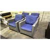Image 1 : 4 PATIO LOUNGE CHAIRS WITH CUSHIONS