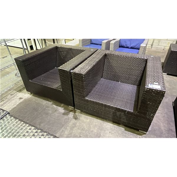 2 PATIO LOUNGE CHAIRS (NO CUSHIONS)