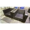 Image 1 : 2 PATIO LOUNGE CHAIRS (NO CUSHIONS)