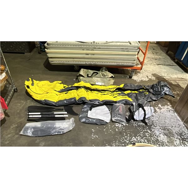 INTEX INFLATABLE KAYAK WITH PADDLES, PUMP & CARRY BAG *INFLATION TESTED*