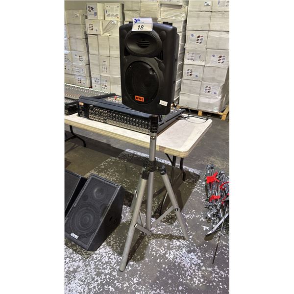 BW8 SPEAKER ON DIXON ADJUSTABLE TRIPOD STAND