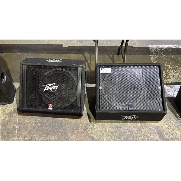 (2) PEAVEY 115TLM FULL RANGE LOUD SPEAKER & MONITOR (NO POWER CORDS)