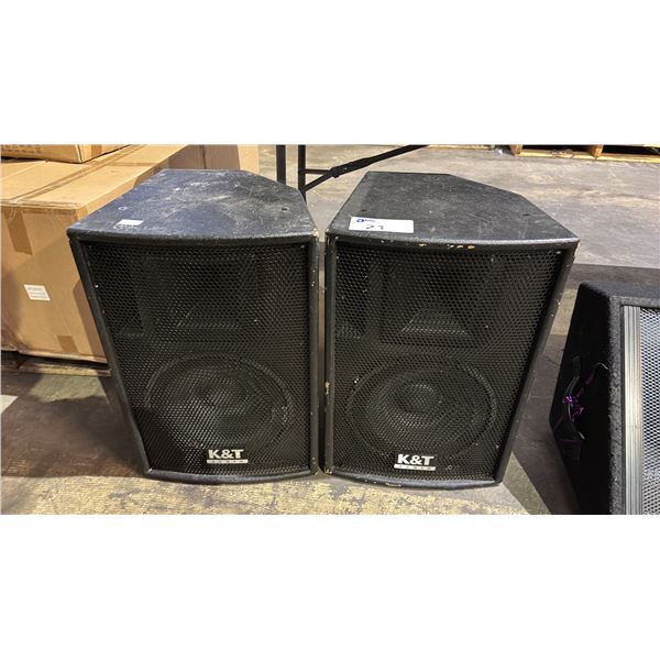 (2) K&T AUDIO SPEAKERS