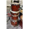 Image 2 : YAMAHA ADVANTAGE STAGE CUSTOM 9-PC DRUM SET WITH 4 CYMBALS (NO STANDS)