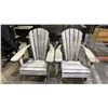 Image 1 : 2 WOOD ADIRONDACK CHAIRS