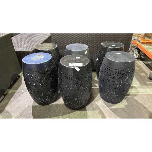 6 METAL PLANTER POT STANDS