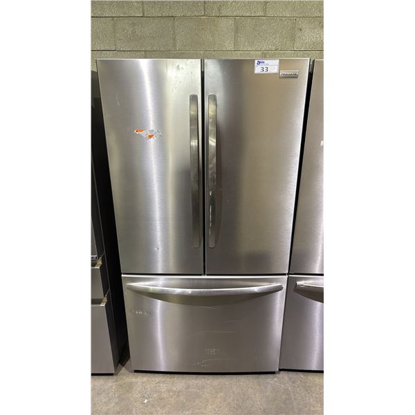 FRIGIDAIRE GALLERY 36"W STAINLESS STEEL FRENCH DOOR REFRIGERATOR WITH BOTTOM FREEZER