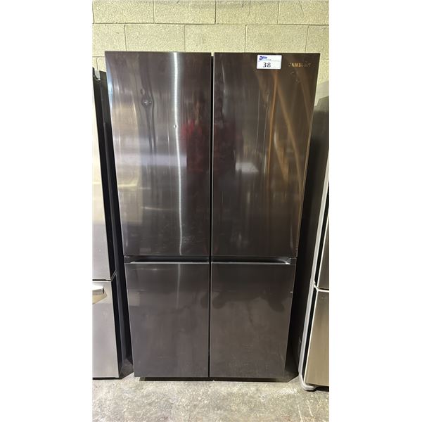 SAMSUNG 36"W STAINLESS STEEL FRENCH DOOR REFRIGERATOR WITH BOTTOM FRENCH DOOR FREEZER