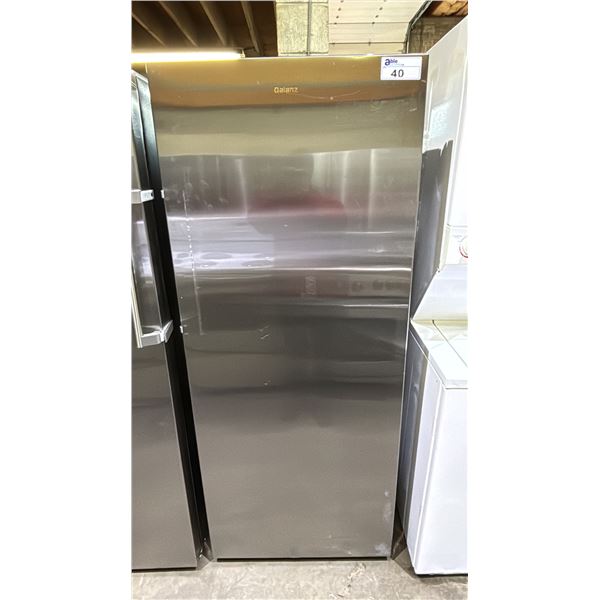 GALANZ 28.5"W STAINLESS STEEL SWING DOOR ALL FRIDGE OR ALL FREEZER *HANDLE BROKEN*