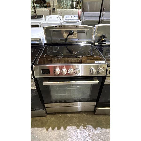 HAMILTON BEACH 30"W STAINLESS STEEL SLIDE-IN STOVE WITH CONVECTION OVEN