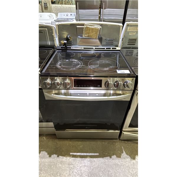 LG 30"W STAINLESS STEEL STOVE WITH CONVECTION OVEN