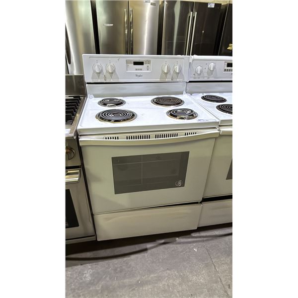 WHIRLPOOL 30"W SLIDE IN ELECTRIC STOVE