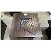 Image 2 : LEGACY HEATING METAL SQUARE PATIO PROPANE FIRE PIT 31" X 31" X 24"
