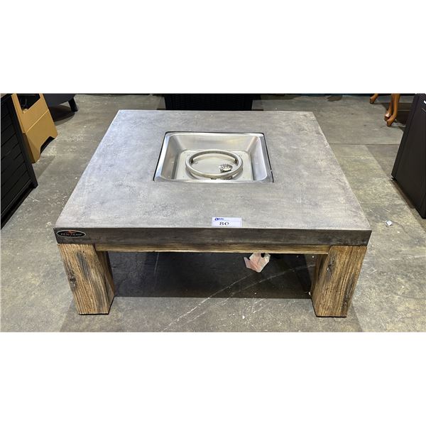 ZEN-TEMP METAL SQUARE PATIO PROPANE FIRE PIT 42" X 42" X 17"