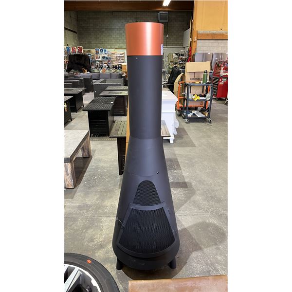 METAL WOOD BURNING FIRE PLACE CHIMINEA 67"H