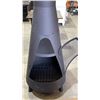Image 2 : METAL WOOD BURNING FIRE PLACE CHIMINEA 67"H