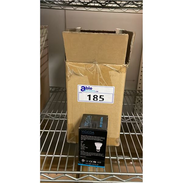 CASE OF 17 YIGEDA LED COB PAR20 DIM LIGHTS 4000K