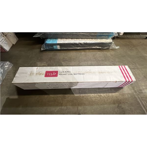 TULIP CLN-KING POCKET COIL MATTRESS *IN BOX*