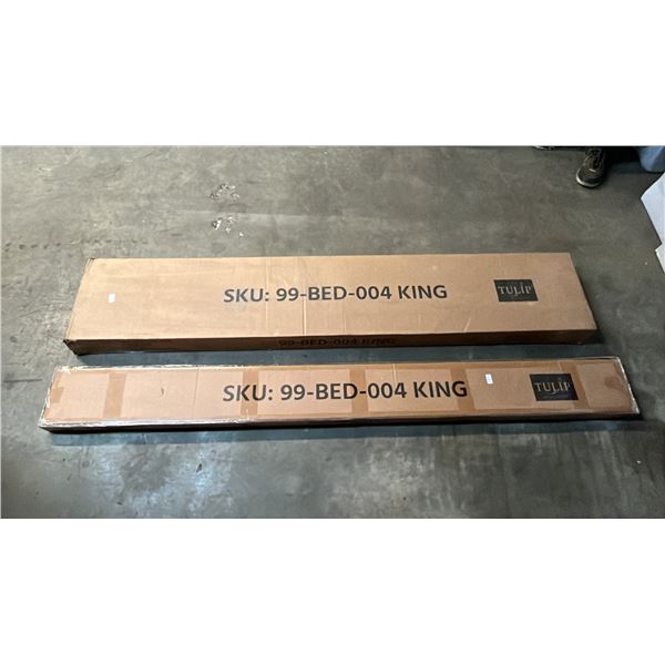 TULIP 99-BED-004-KING BED FRAME WITH 99-BED-004-KING SLATS *2 BOXES TOTAL*