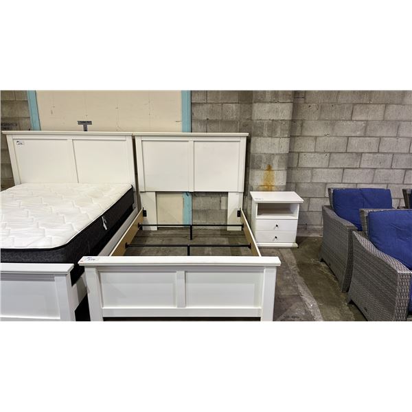FULL/DOUBLE SIZE BED FRAME WITH HEADBOARD/FOOTBOARD & NIGHTSTAND
